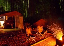 Campfire at Durras on the NSW South Coast
